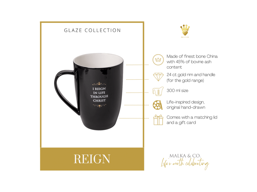 Premium fine bone china mugs glaze collection unique christian gift
