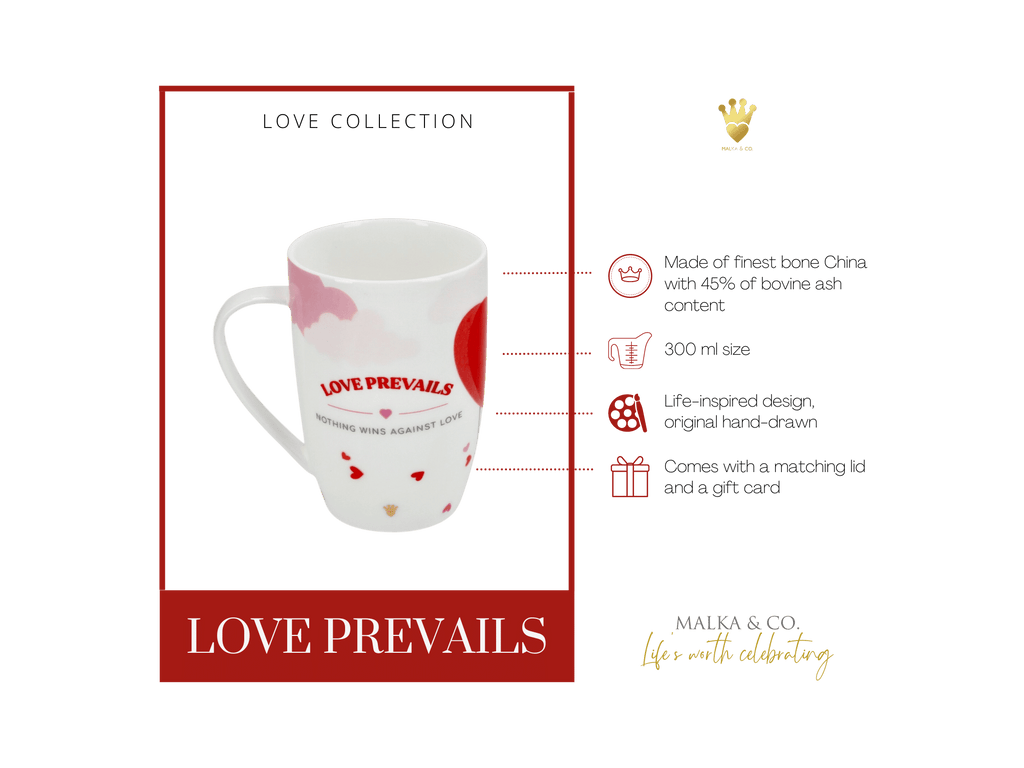 Premium fine bone china mugs love collection unique christian gift