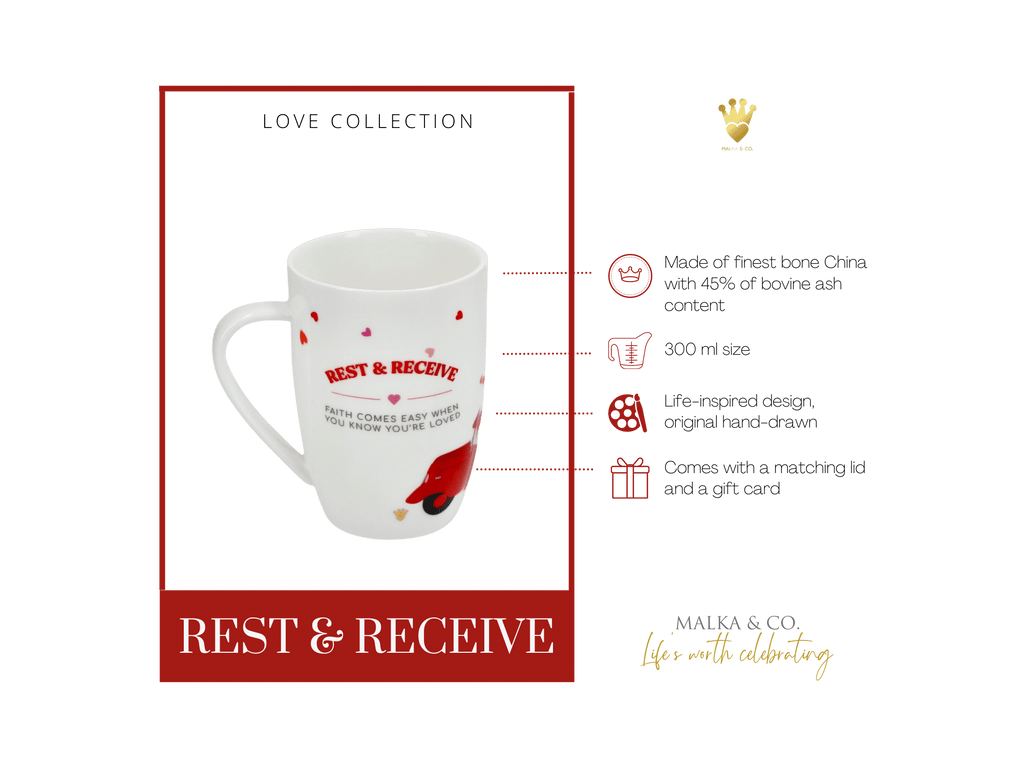 Premium fine bone china mugs love collection unique christian gift