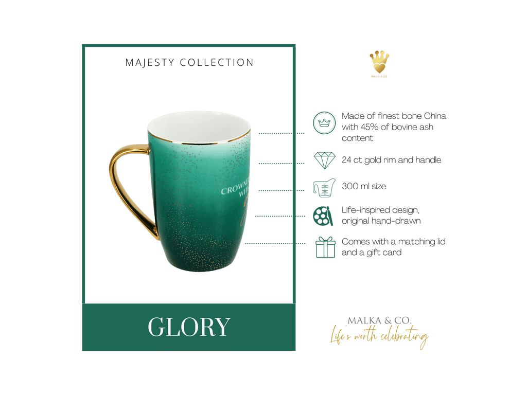 Premium fine bone china mugs majesty collection unique christian gift