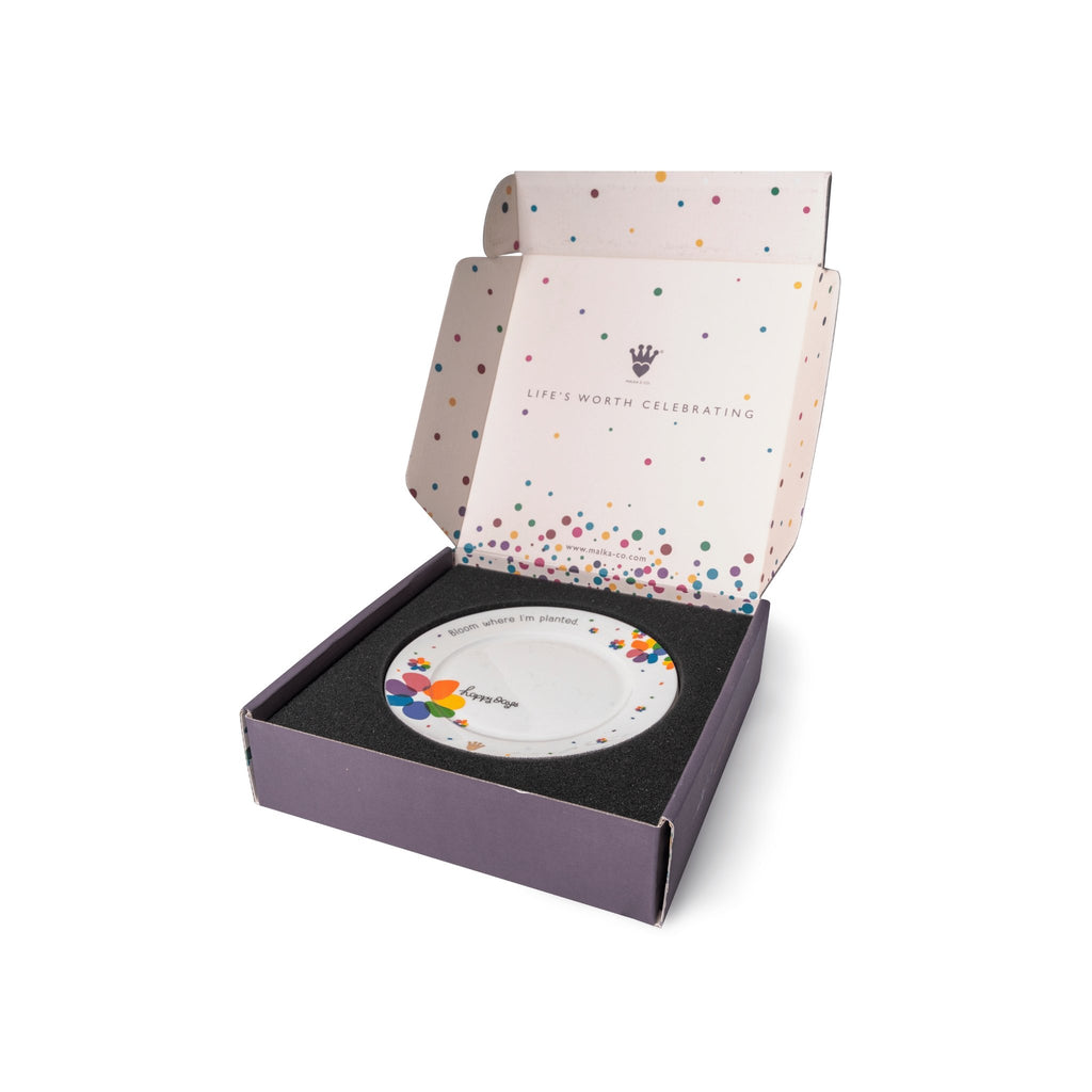Premium fine bone china plates rainbow collection unique christian gift