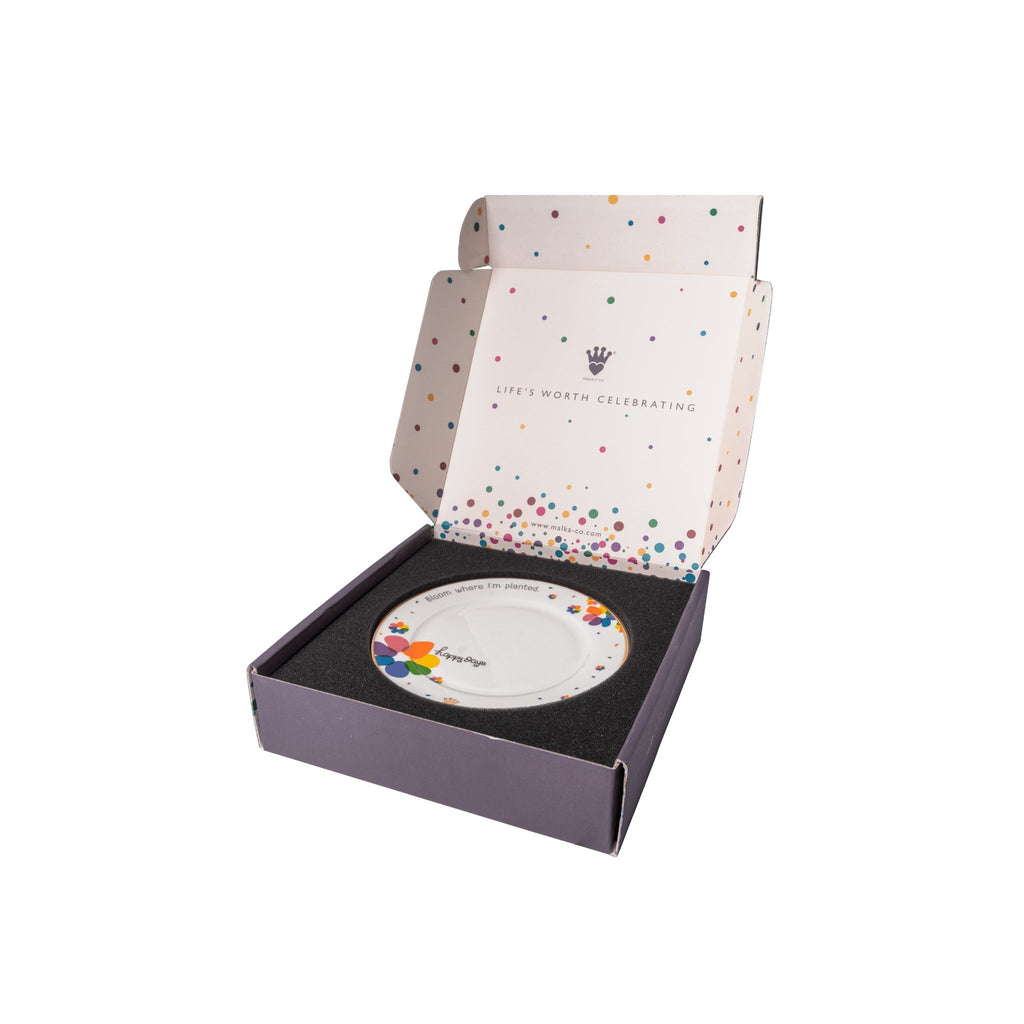 Premium fine bone china plates rainbow collection unique christian gift