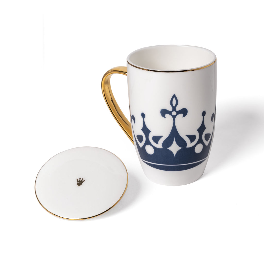 Premium fine bone china royal king crown designs collection unique christian gift