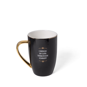 Premium fine bone china black glaze designs collection unique christian gift 