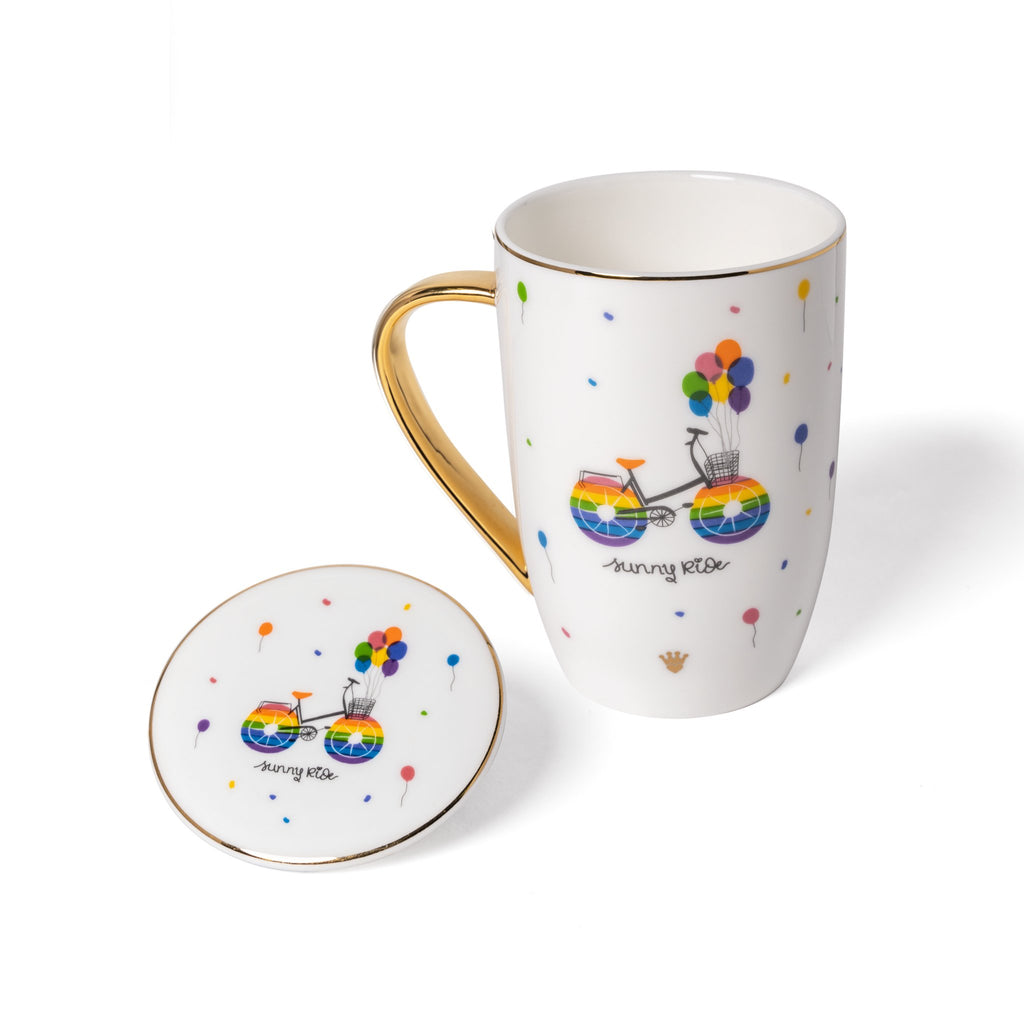 Premium fine bone china rainbow designs collection unique christian gift
