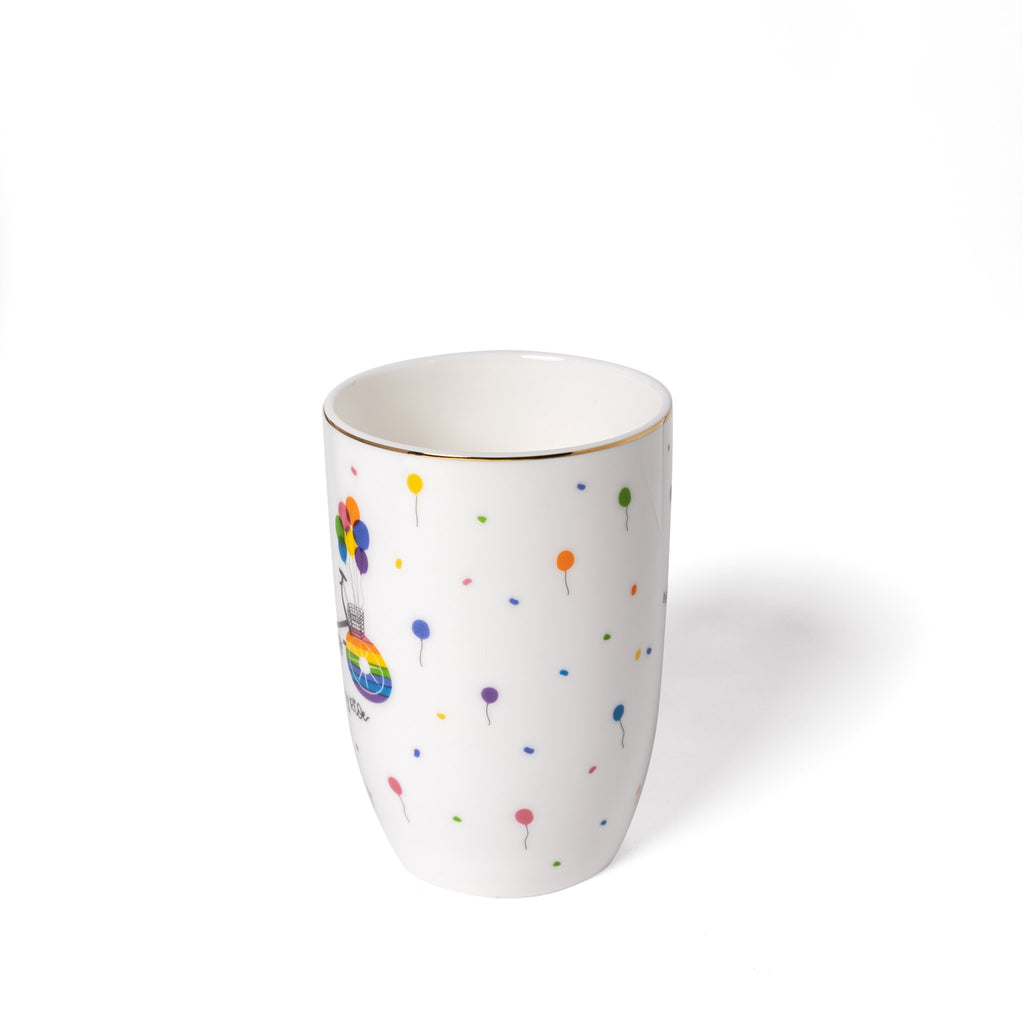 Premium fine bone china rainbow designs collection unique christian gift
